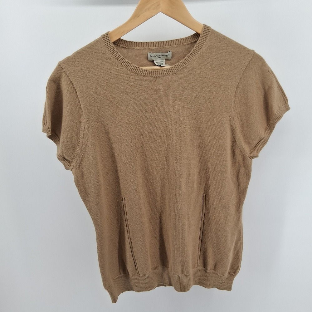 Banana Republic Tan Crew Neck Sweater